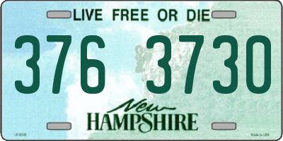NH license plate 3763730