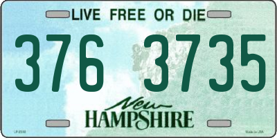 NH license plate 3763735