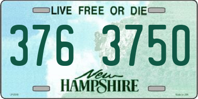 NH license plate 3763750