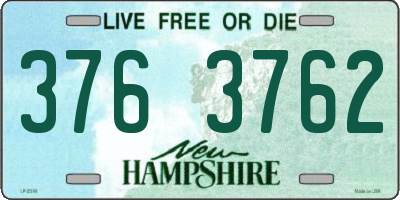 NH license plate 3763762
