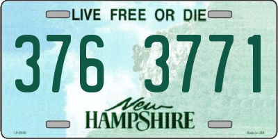 NH license plate 3763771