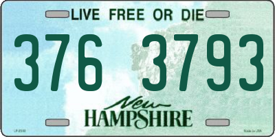 NH license plate 3763793