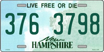 NH license plate 3763798