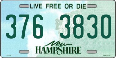 NH license plate 3763830