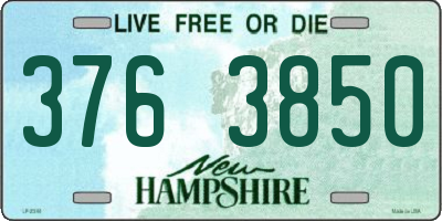 NH license plate 3763850