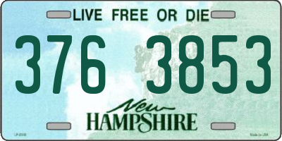 NH license plate 3763853