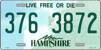 NH license plate 3763872