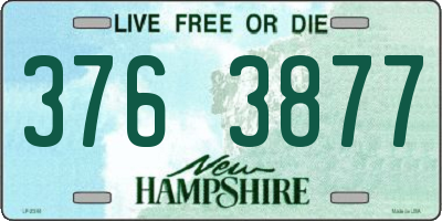 NH license plate 3763877