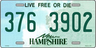 NH license plate 3763902