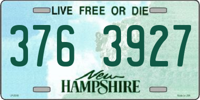 NH license plate 3763927