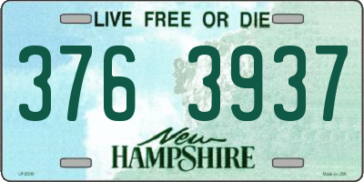 NH license plate 3763937