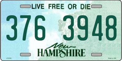 NH license plate 3763948