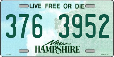 NH license plate 3763952