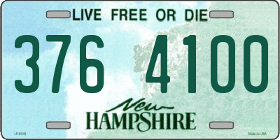 NH license plate 3764100