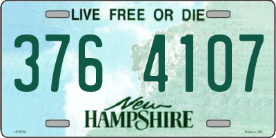 NH license plate 3764107