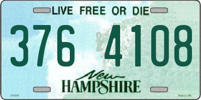 NH license plate 3764108