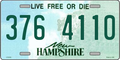 NH license plate 3764110