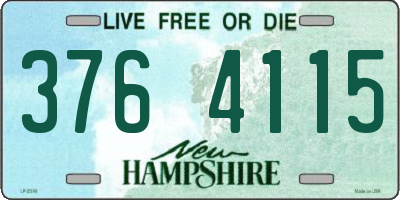 NH license plate 3764115
