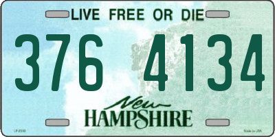 NH license plate 3764134