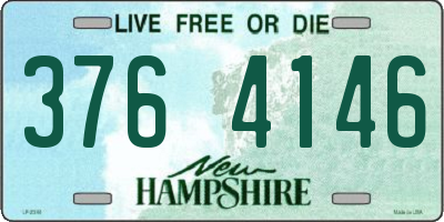 NH license plate 3764146