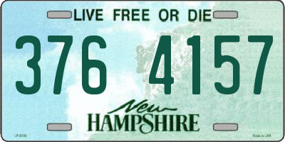 NH license plate 3764157