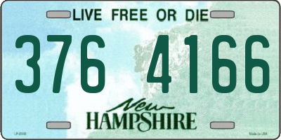 NH license plate 3764166
