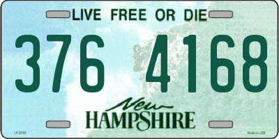 NH license plate 3764168