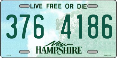 NH license plate 3764186