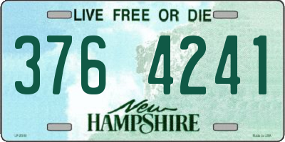 NH license plate 3764241