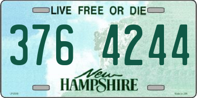 NH license plate 3764244