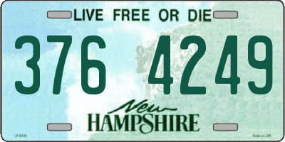 NH license plate 3764249