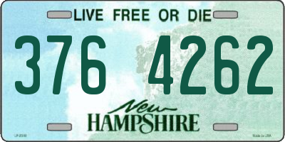 NH license plate 3764262