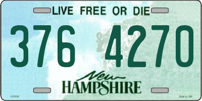 NH license plate 3764270