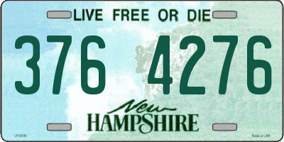 NH license plate 3764276