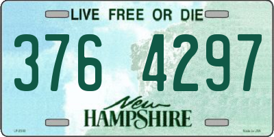 NH license plate 3764297