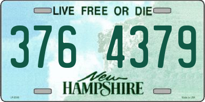NH license plate 3764379