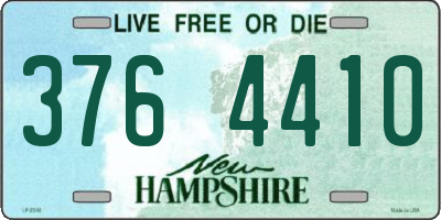 NH license plate 3764410