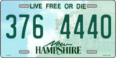 NH license plate 3764440