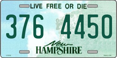 NH license plate 3764450