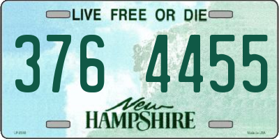NH license plate 3764455