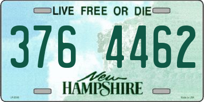 NH license plate 3764462