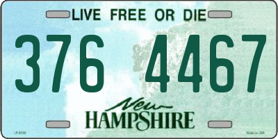 NH license plate 3764467