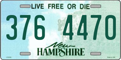 NH license plate 3764470