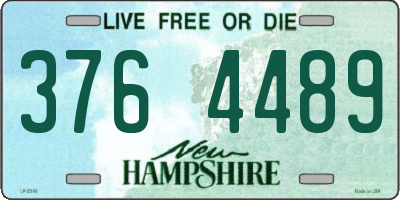 NH license plate 3764489
