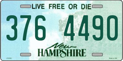 NH license plate 3764490