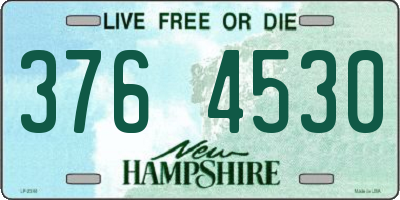 NH license plate 3764530