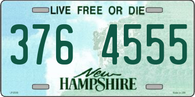 NH license plate 3764555