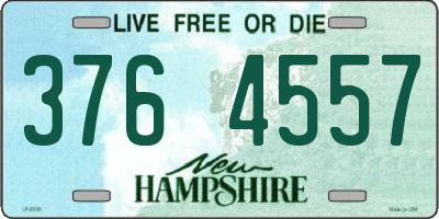 NH license plate 3764557