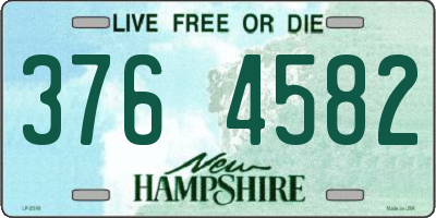 NH license plate 3764582