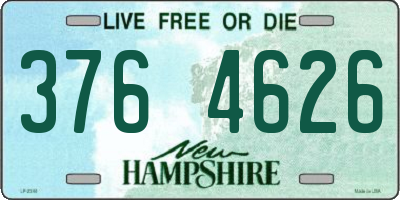 NH license plate 3764626